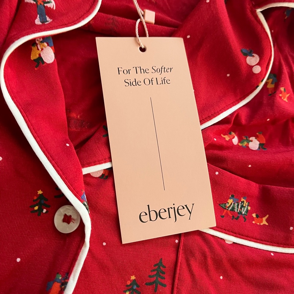 Eberjey Red Holiday Pajama Set